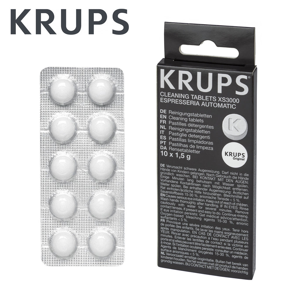 KRUPS [ CLEANING TABLETS XS3000 ] for coffee machine Krups / Dolce Gusto  (10-tablets per pack)