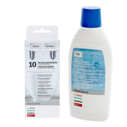Genuine Bosch Descaler & Cleaning Tablets Coffee Machine Promo Set - 311813 Decalcifier 311769 / 311560 / 310575 / 310967
