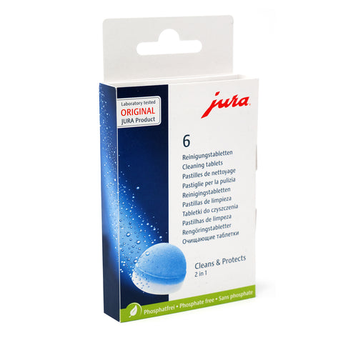 Jura 6 Cleaning Tablets 2 in 1 Phase 62715