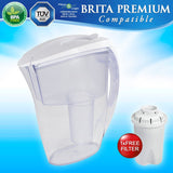 FJ601 Brita Classic Compatible Water Filter Jug + free Filter - thecoffeefiltershop