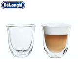 Genuine Delonghi Cappuccino Double Wall Thermo Glasses - Set of 2 - thecoffeefiltershop