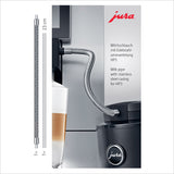 Jura Milk Pipe With Stainless Steel Casing - HP3 - thecoffeefiltershop